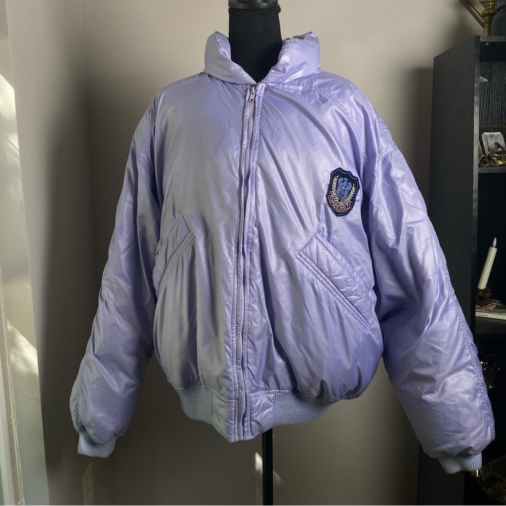 Women’s Vintage Poco Loco Size Large Down Duck Feather Purple Coat